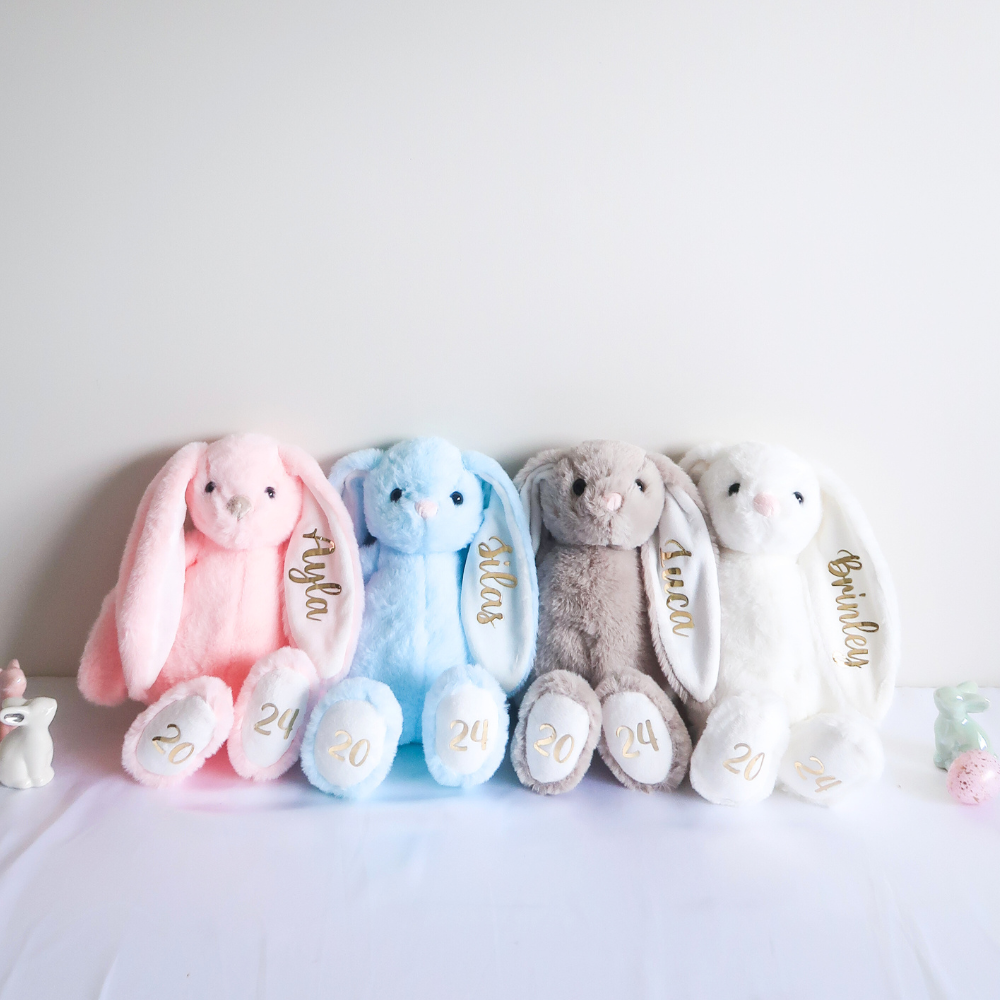 Personalised Plush Bunny (Pink)
