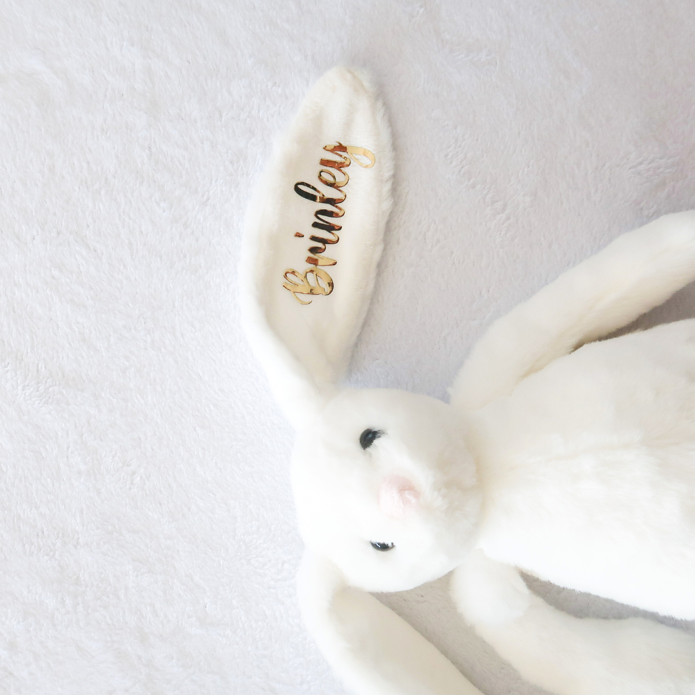 Personalised Plush Bunny (White)