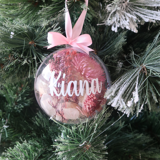 Dried Flower Christmas Bauble