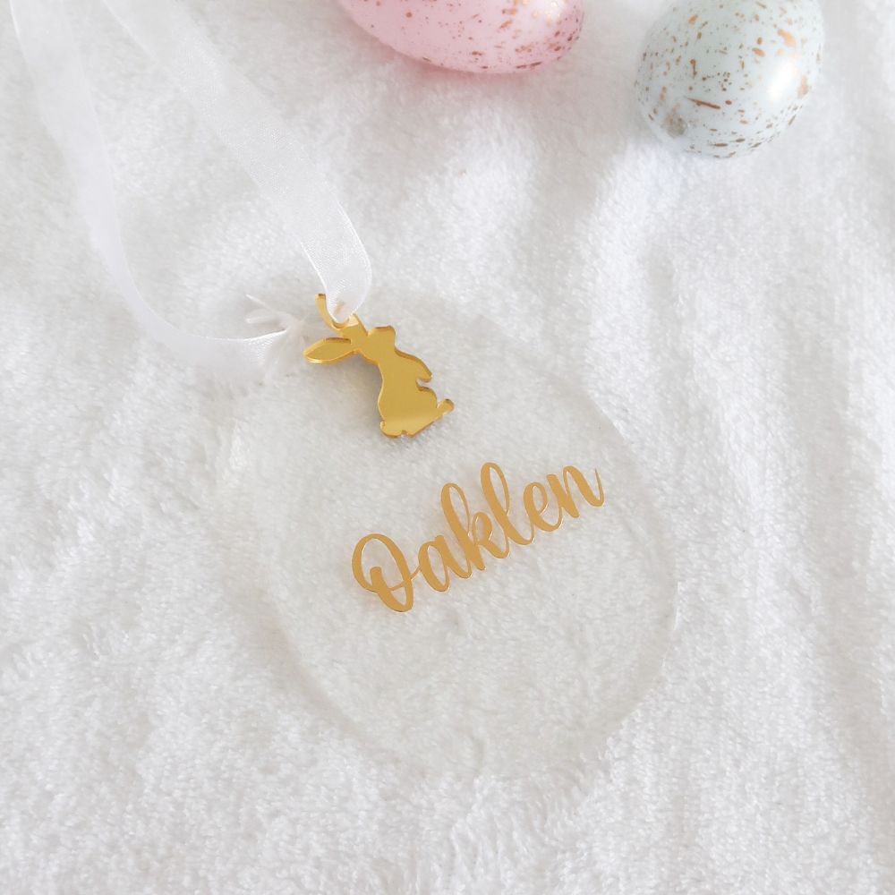 Personalised Easter Egg Ornament - Clear