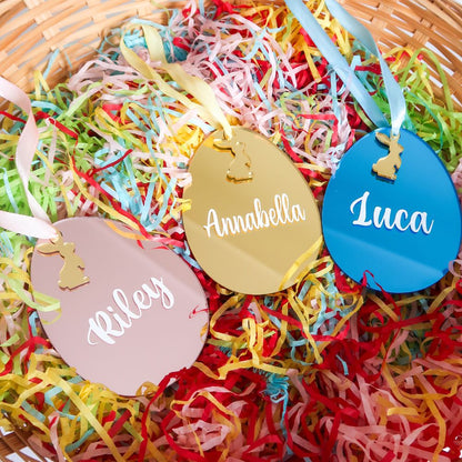 Personalised Easter Egg Ornament - Blue