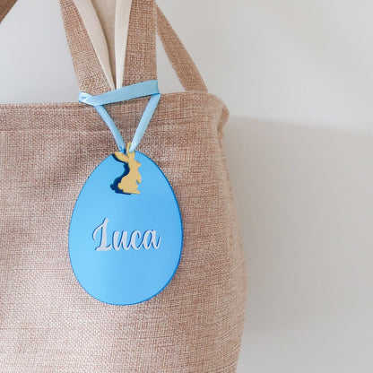 Personalised Easter Egg Ornament - Blue