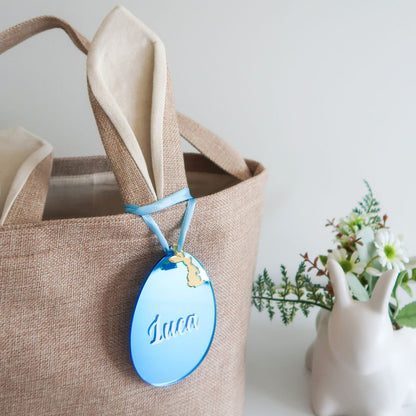 Personalised Easter Egg Ornament - Blue