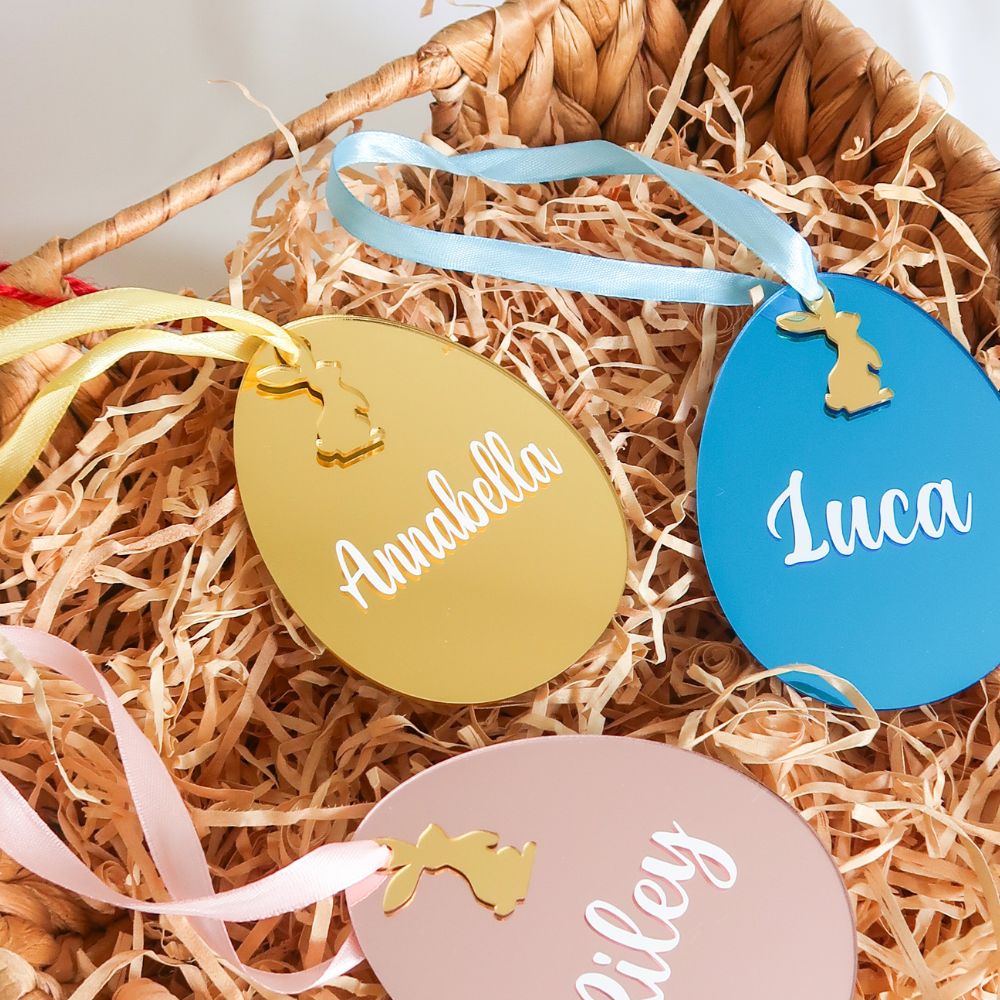 Personalised Easter Egg Ornament - Gold