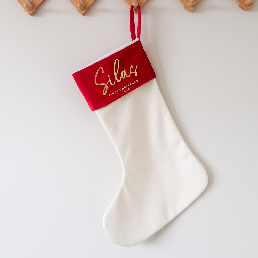 2024 Velvet First Christmas Stocking