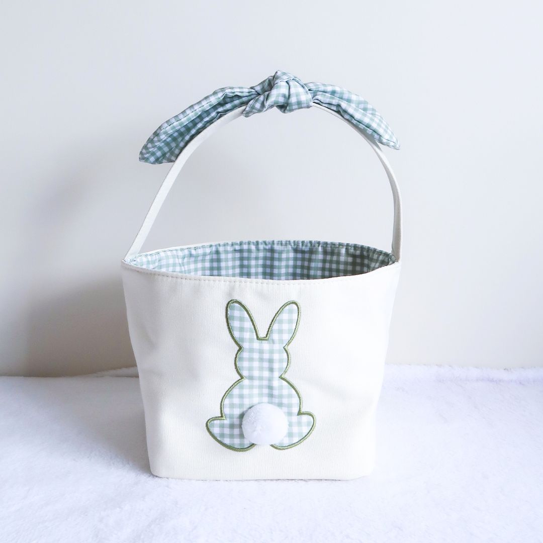 Personalised Easter Bunny Basket - Green