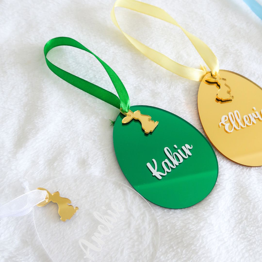 Personalised Easter Egg Ornament - Green