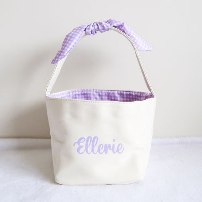 Personalised Easter Bunny Basket - Lilac