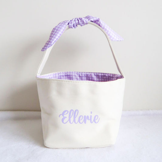 Personalised Easter Bunny Basket - Lilac