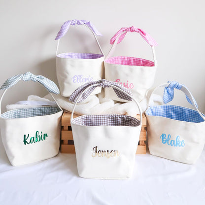 Personalised Easter Bunny Basket - Lilac