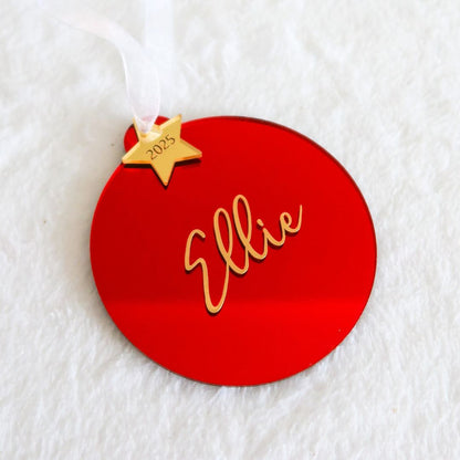 2025 Christmas Luxe Bauble - Red