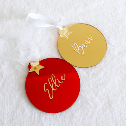 2025 Christmas Luxe Bauble - Red