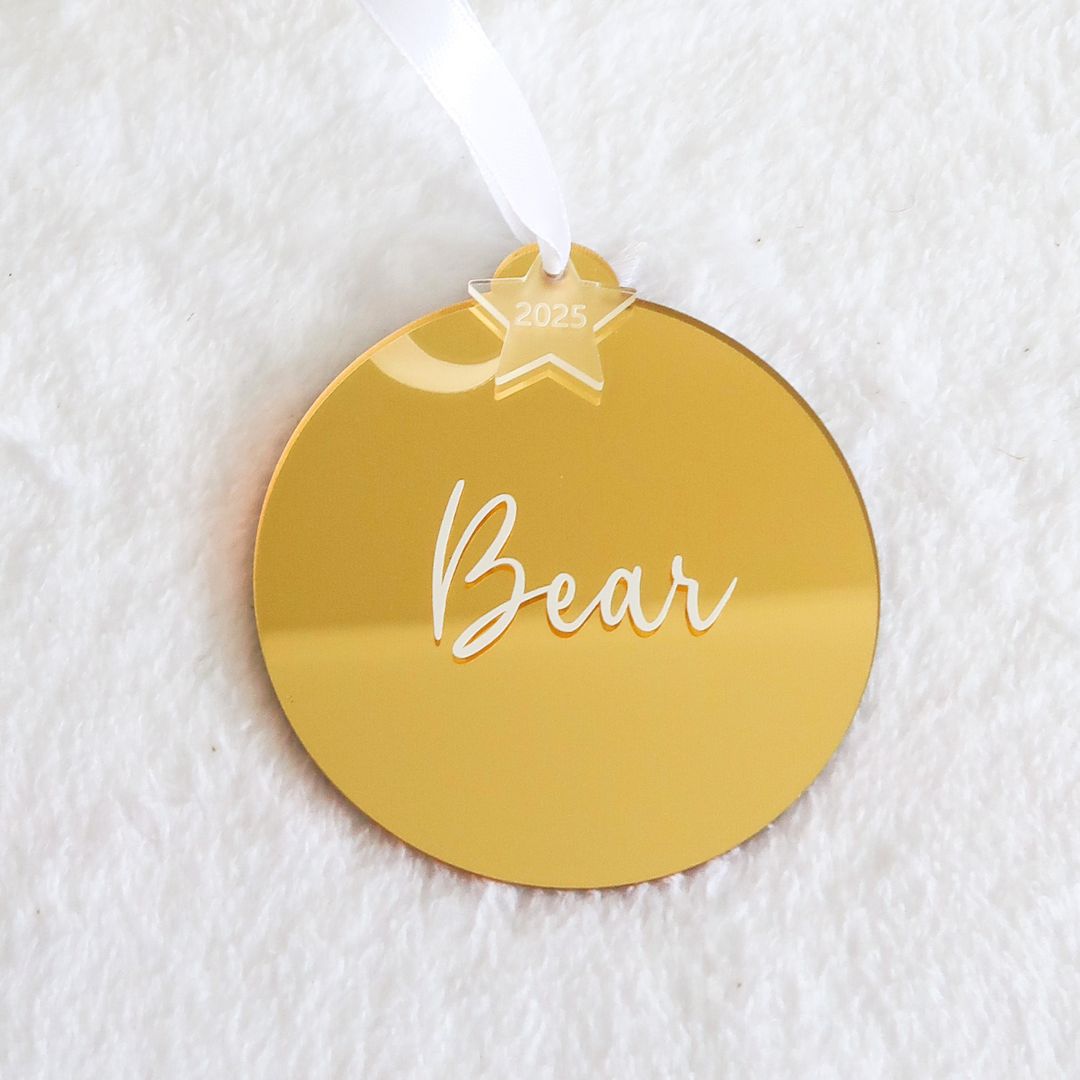 2025 Christmas Luxe Bauble - Gold