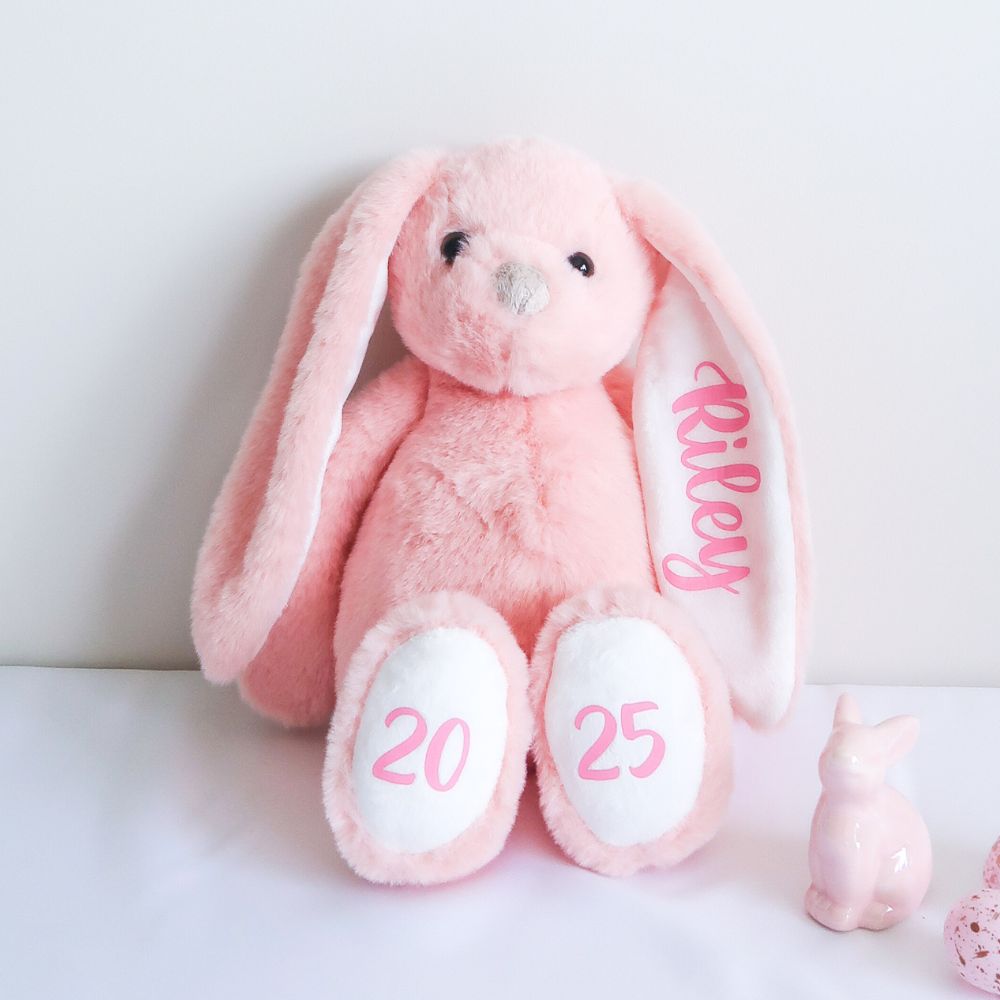 Personalised Plush Bunny - Pink