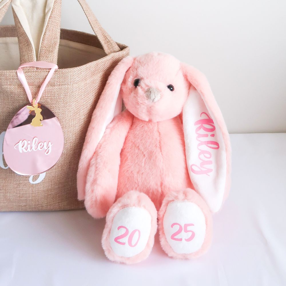 Personalised Plush Bunny - Pink