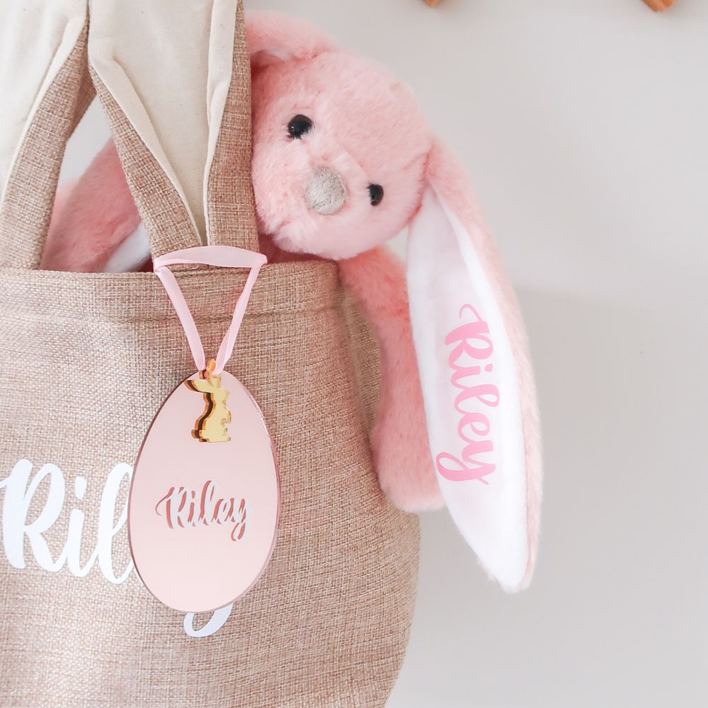 Personalised Plush Bunny - Pink