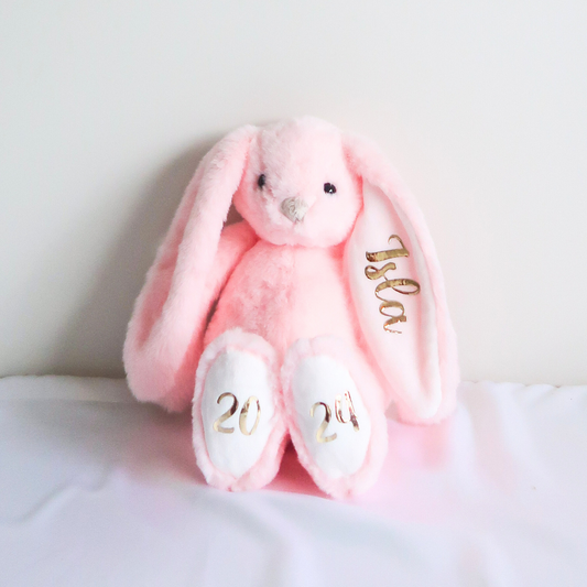 Personalised Plush Bunny (Pink)