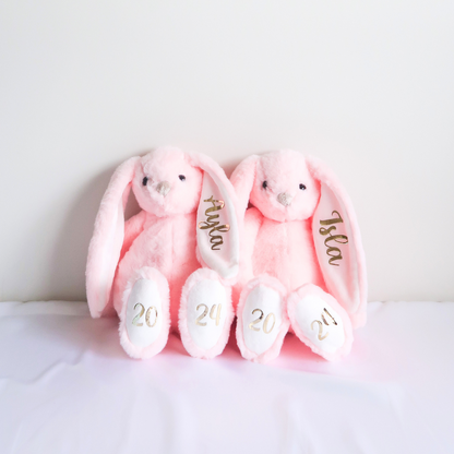 Personalised Plush Bunny (Pink)