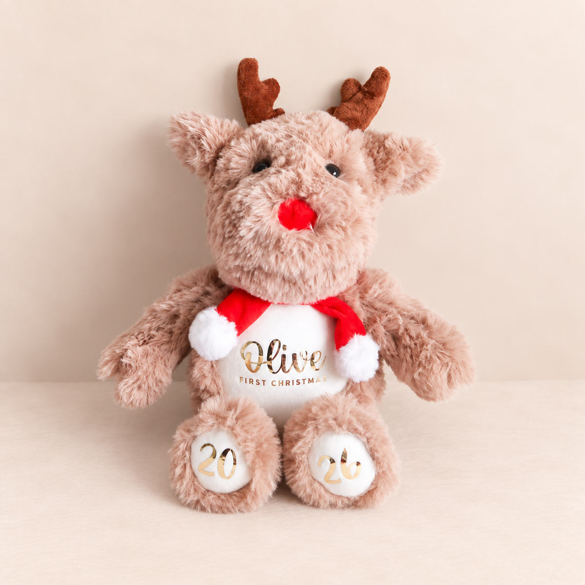 2026 FIRST CHRISTMAS Reindeer Plush