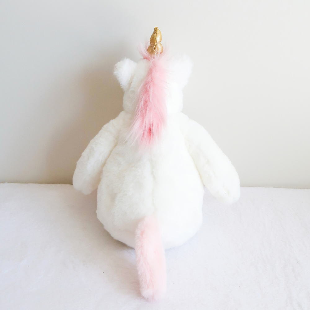 Personalised Unicorn Plush - White
