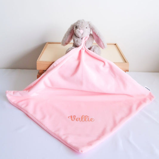 Personalised Bunny Comforter - Pink