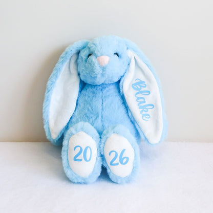 Personalised Plush Bunny - Blue