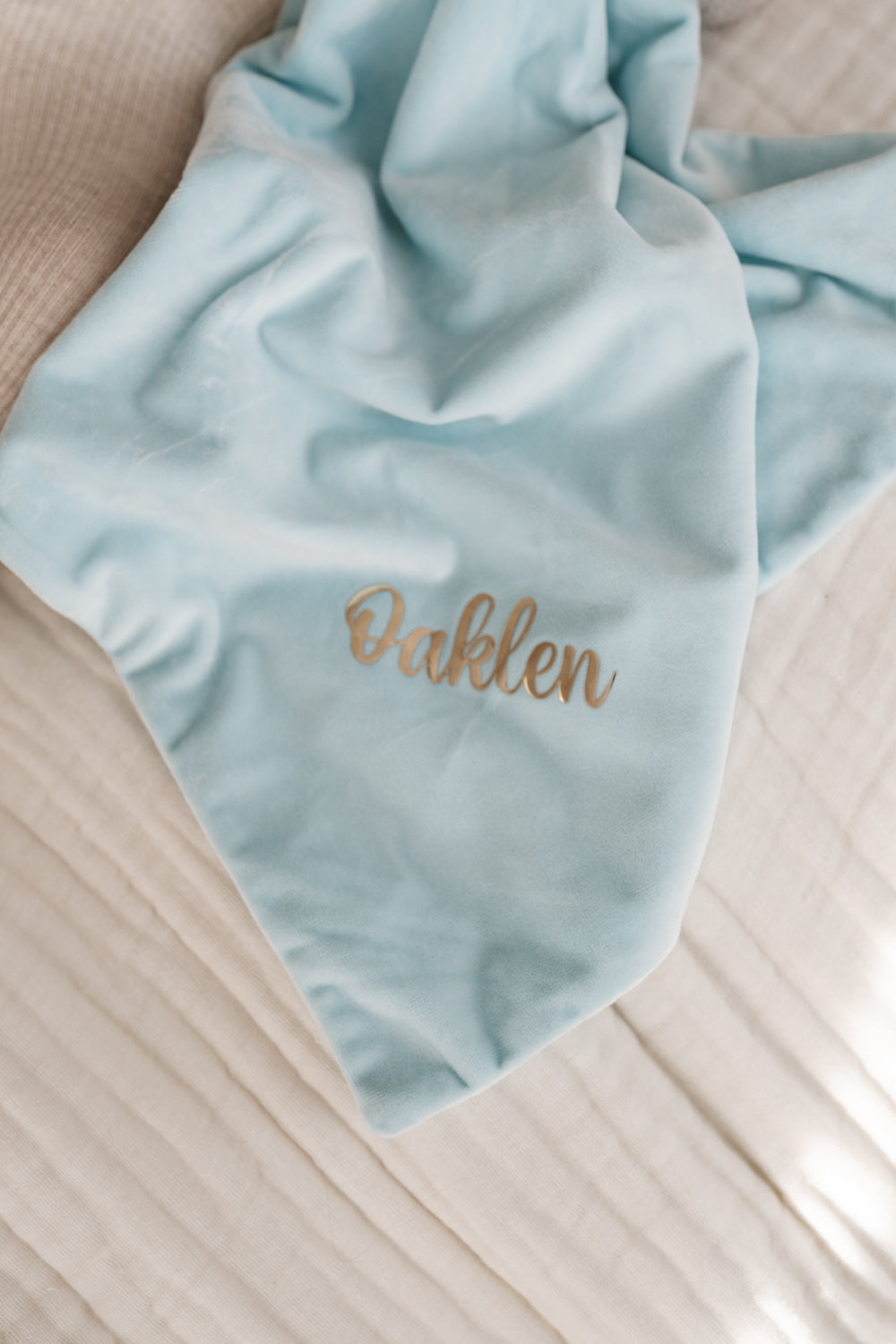 Personalised Bunny Comforter - Blue