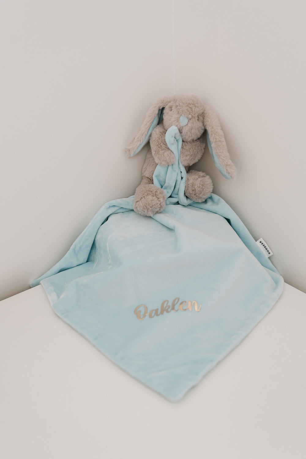 Personalised Bunny Comforter - Blue