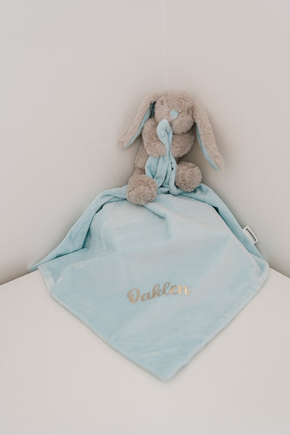 Personalised Bunny Comforter - Blue