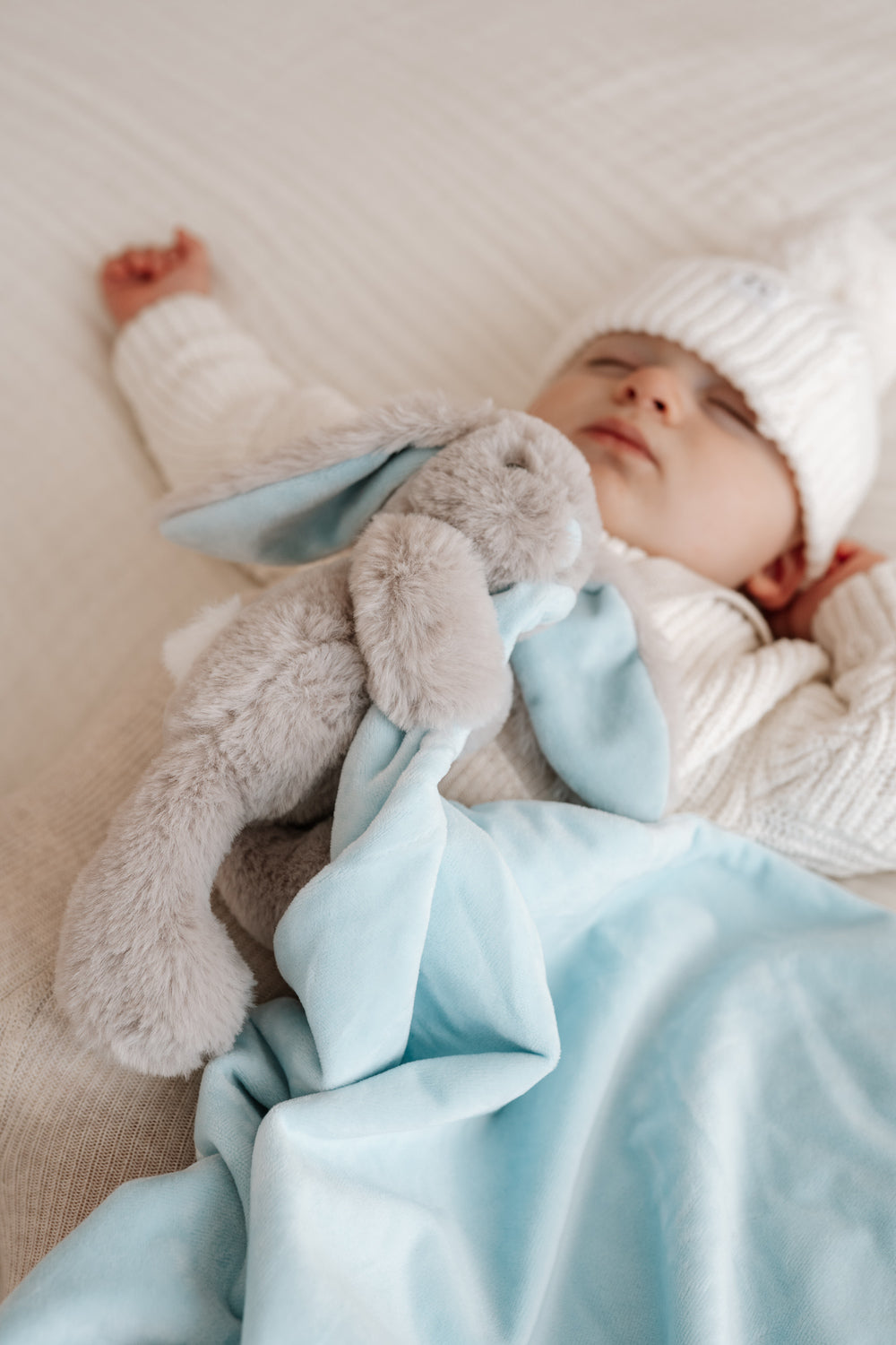 Personalised Bunny Comforter - Blue