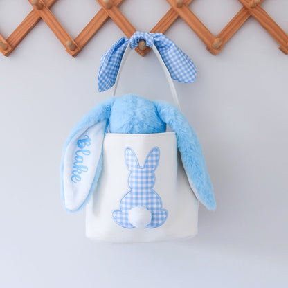 Personalised Easter Bunny Basket - Blue