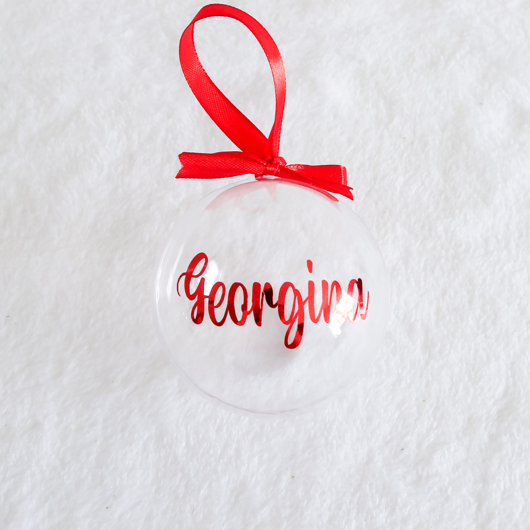 Clear Christmas Bauble