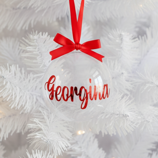 Clear Christmas Bauble