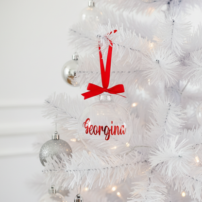 Clear Christmas Bauble