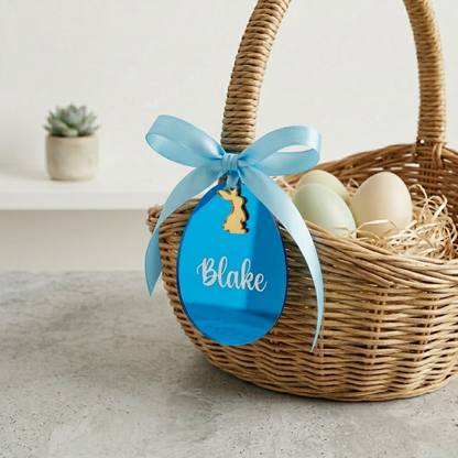 Personalised Easter Egg Ornament - Blue