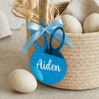 Personalised Bunny Ornament - Blue