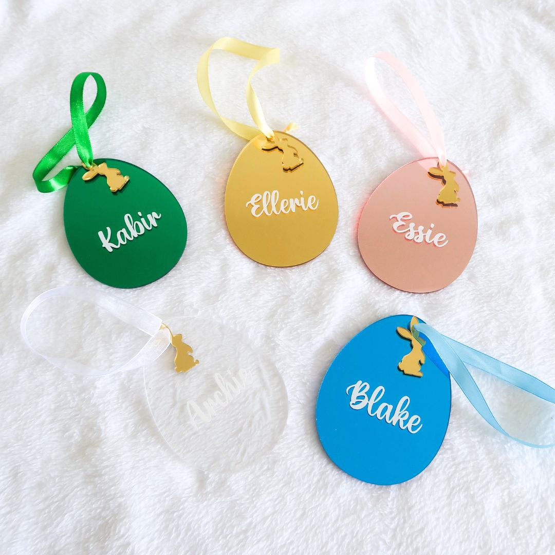 Personalised Easter Egg Ornament - Clear