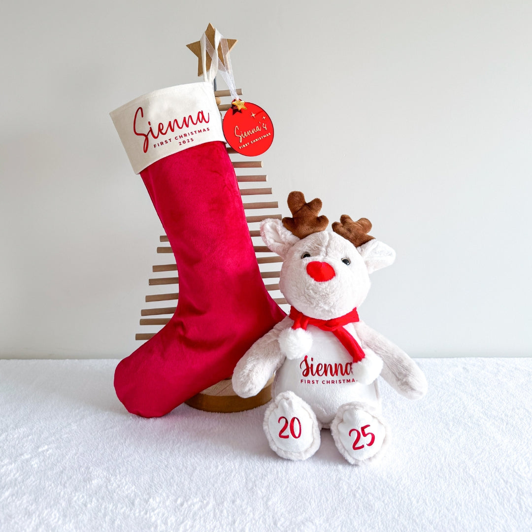 2025 Velvet First Christmas Stocking