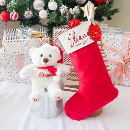 2024 Velvet First Christmas Stocking