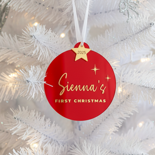 2025 First Christmas Luxe Bauble
