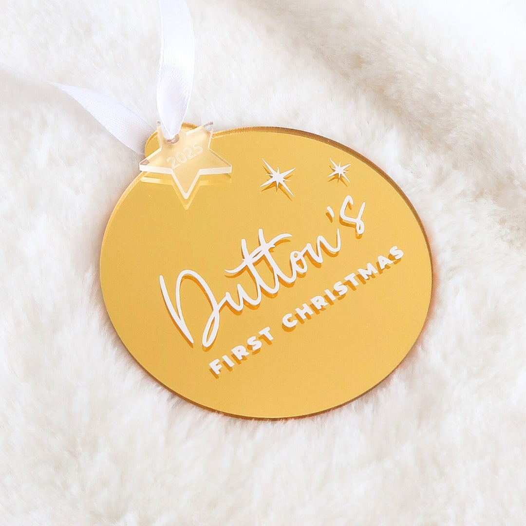 2025 First Christmas Luxe Bauble