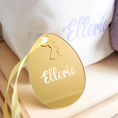 Personalised Easter Egg Ornament - Gold
