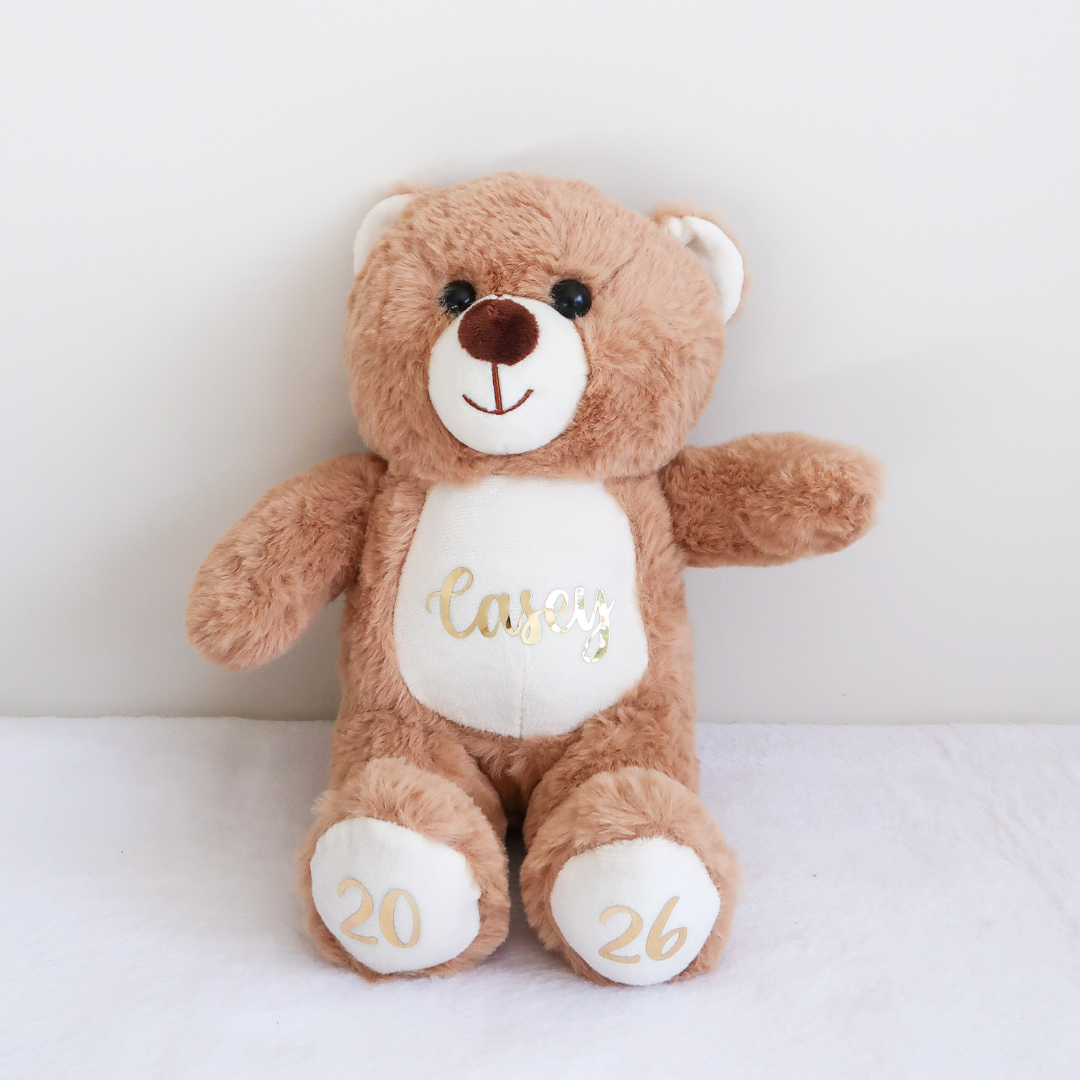 Personalised Baby Teddy Bear (Beige)