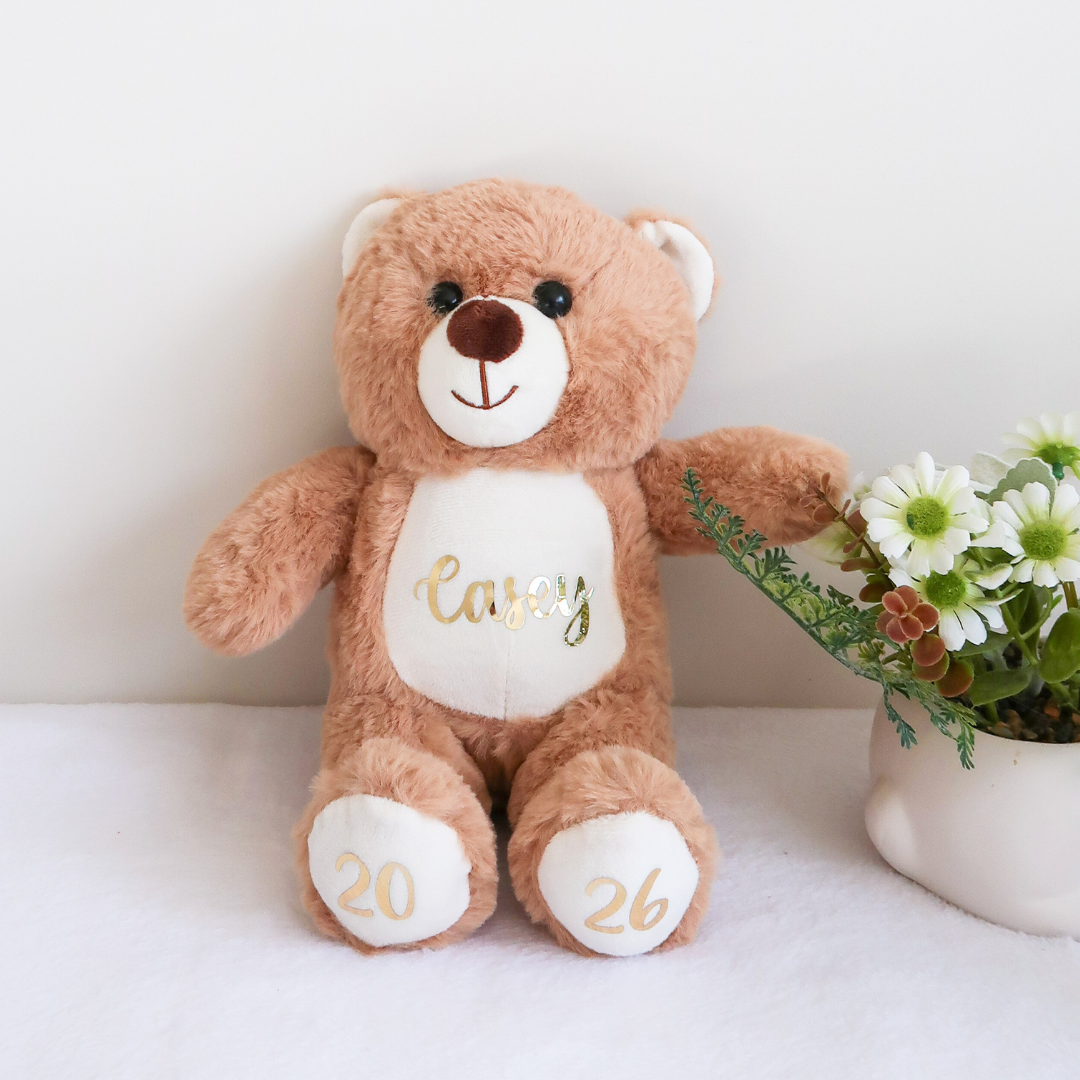 Personalised Baby Teddy Bear (Beige)