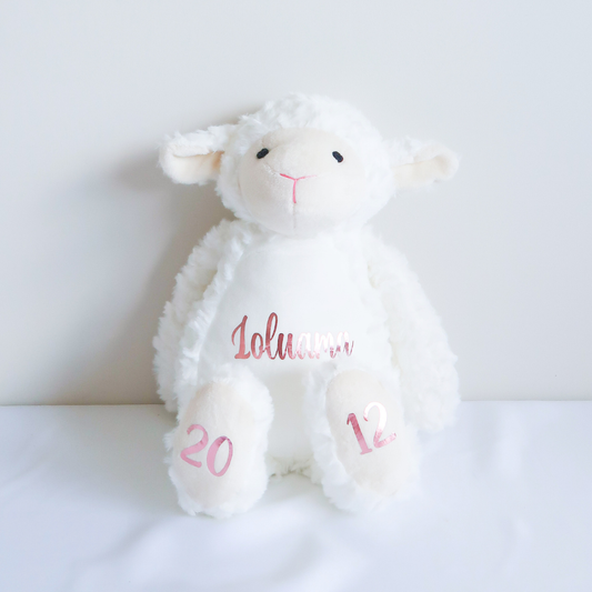 Personalised Plush Lamb