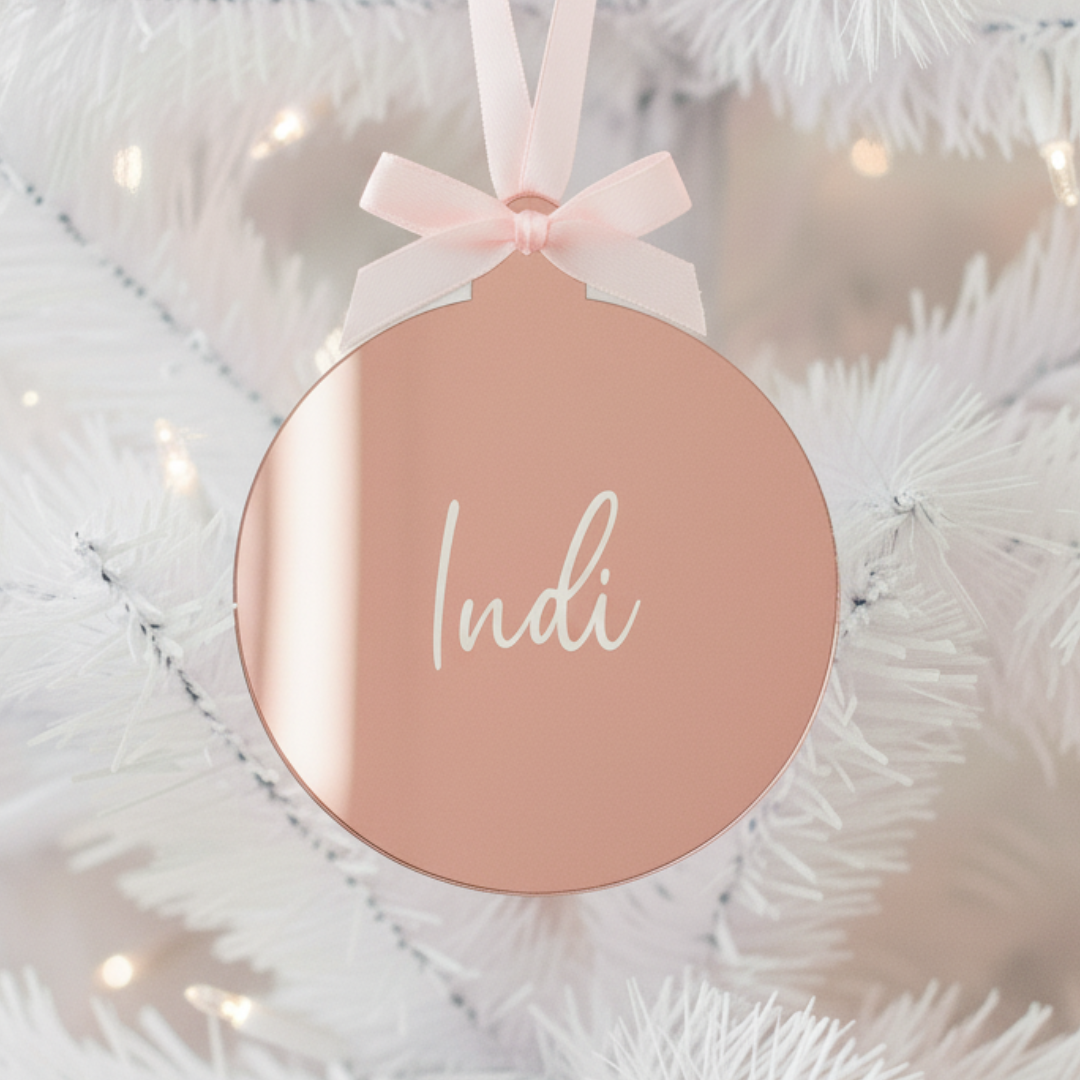 Luxe Christmas Bauble - Rose Gold
