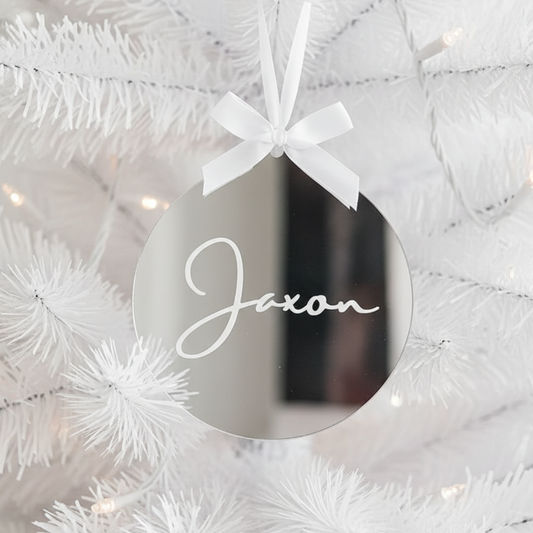 Luxe Christmas Bauble - Silver