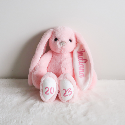 Personalised Plush Bunny (Pink)