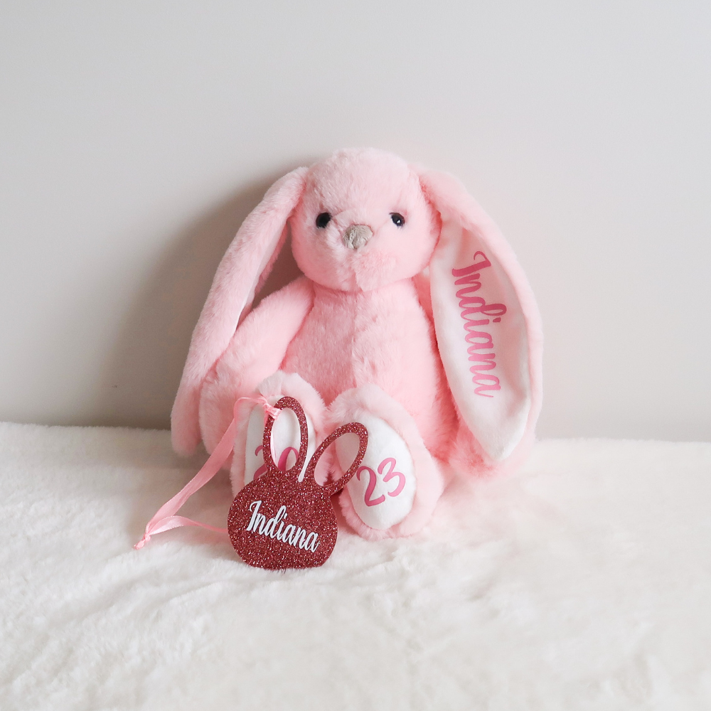 Personalised Plush Bunny (Pink)
