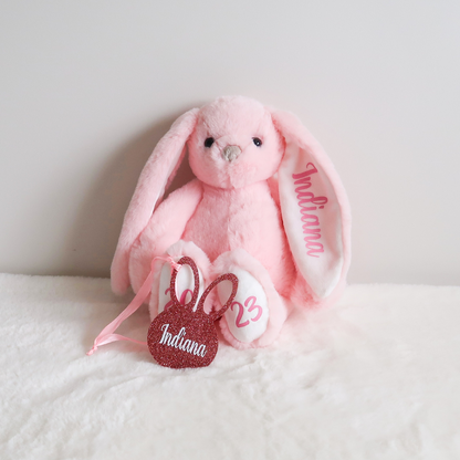 Personalised Plush Bunny (Pink)